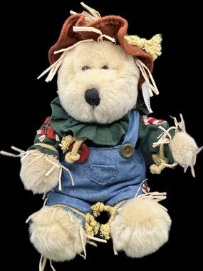 2001 Starbucks Plush Scarecrow Bearista, 16”